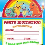 Pokemon Theme For A Kid's Birthday Party | Birthday Aayu | Pinterest   Pokemon Invitations Printable Free