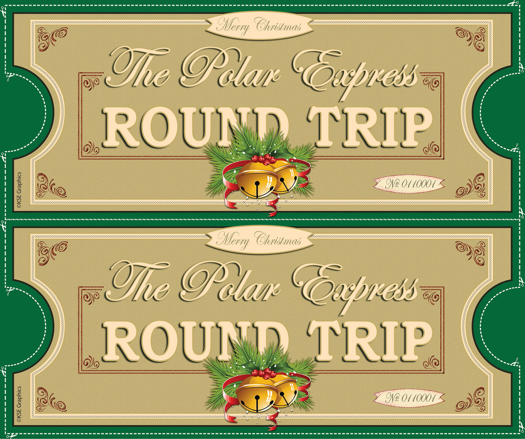 Polar Express Tickets Front 2Up Green | Free Printable Polar… | Flickr - Free Polar Express Printable Tickets
