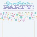 Polka Dots   Free Printable Party Invitation Template | Greetings   Free Printable Polka Dot Birthday Party Invitations