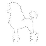 Poodle Applique Pattern Design Patterns | Travel | Pinterest   Free Printable Poodle Template