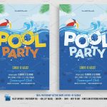 Pool Party Flyer Template Free Templates 21 Invitations Psd   Pool Party Flyers Free Printable
