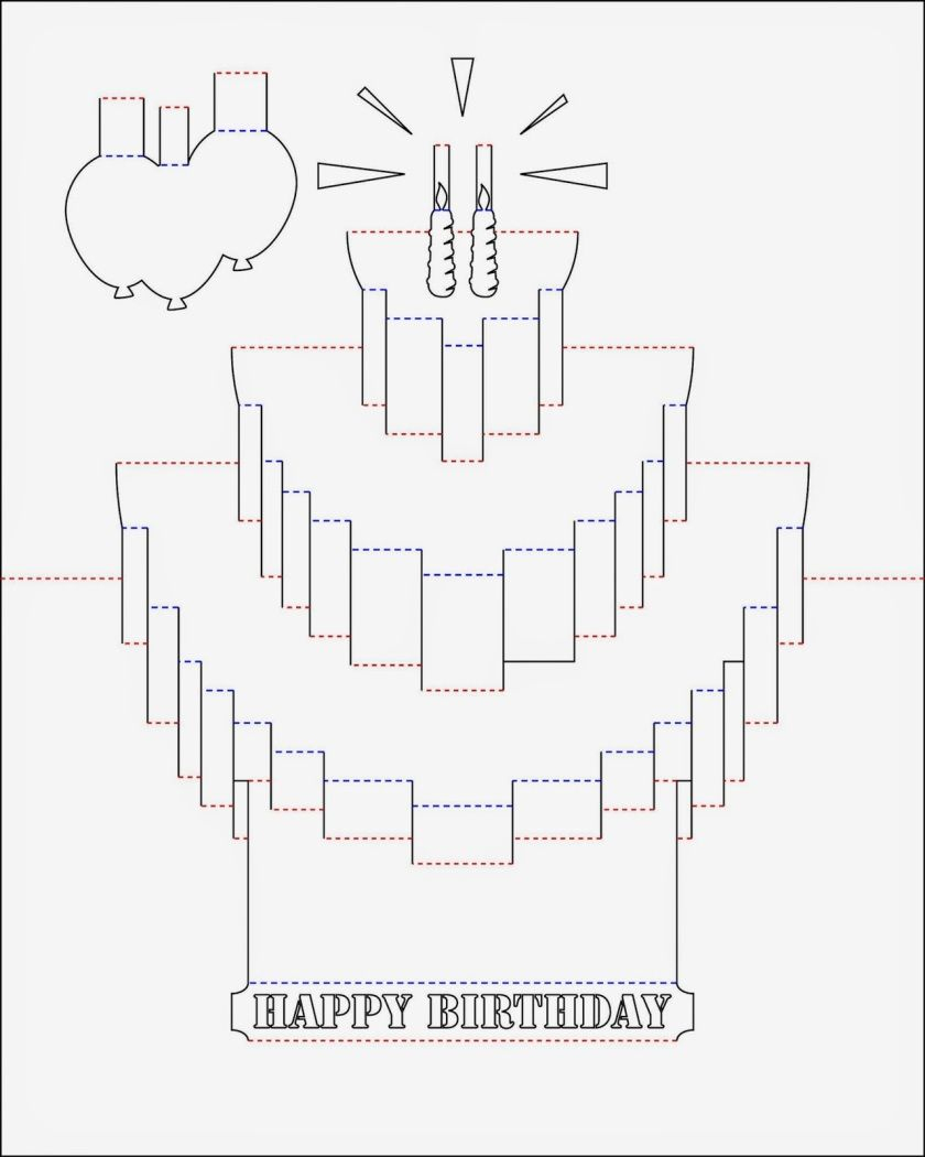 Pop Up Birthday Card Template | My Birthday | Pop Up Card Templates - Free Printable Pop Up Card Templates