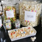 Popcorn Bar | With Free Printable Labels!   Popcorn Bar Sign Printable Free