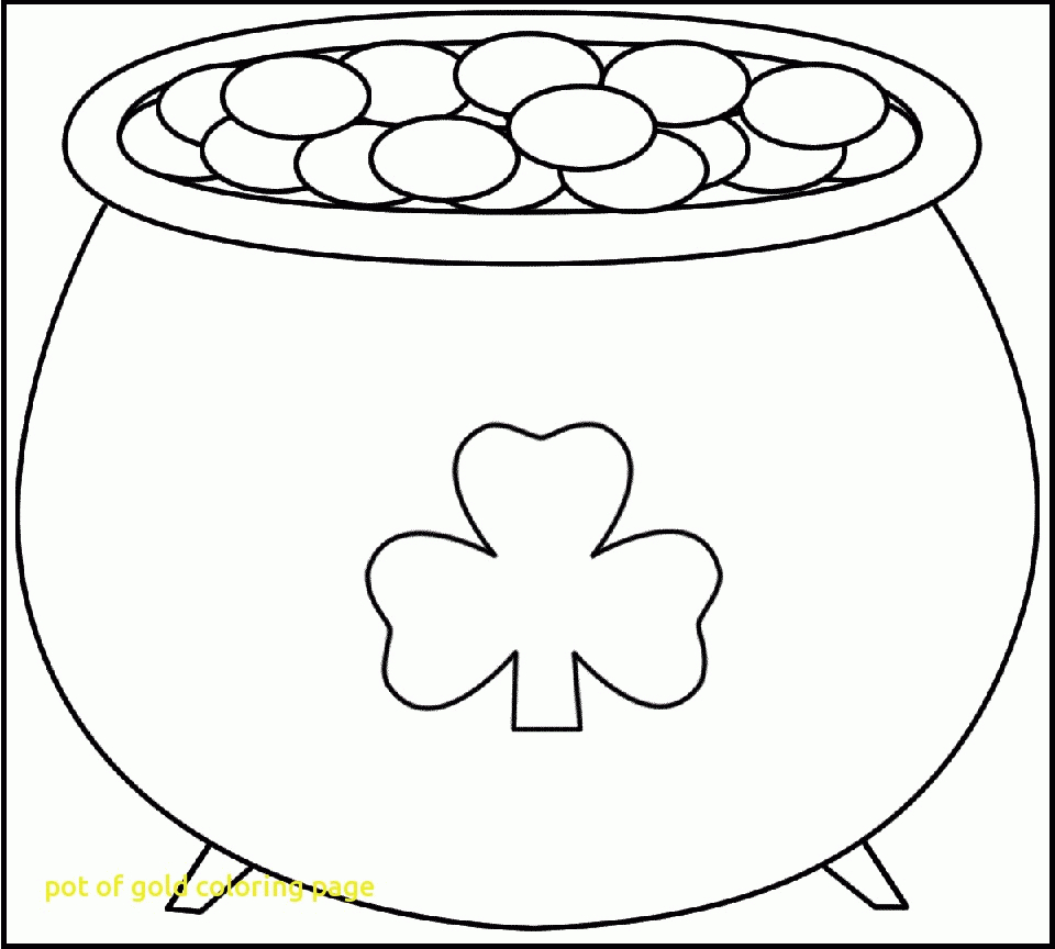 Pot Of Gold Printable 1 #10261 - Pot Of Gold Template Free Printable