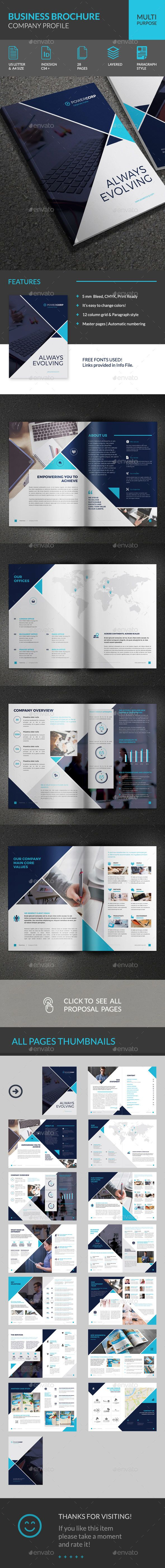 Powercorp Business Brochure - Corporate Profile - Corporate - Free Printable Brochure Templates