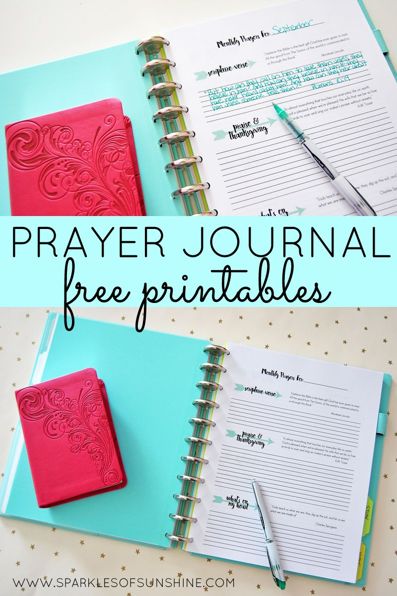 Prayer Journal Free Printables | Top Pins From Top Bloggers - Free Printable Prayer Journal