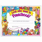 Preschool Certificate Templates Awesome Free Printable Preschool   Preschool Graduation Diploma Free Printable