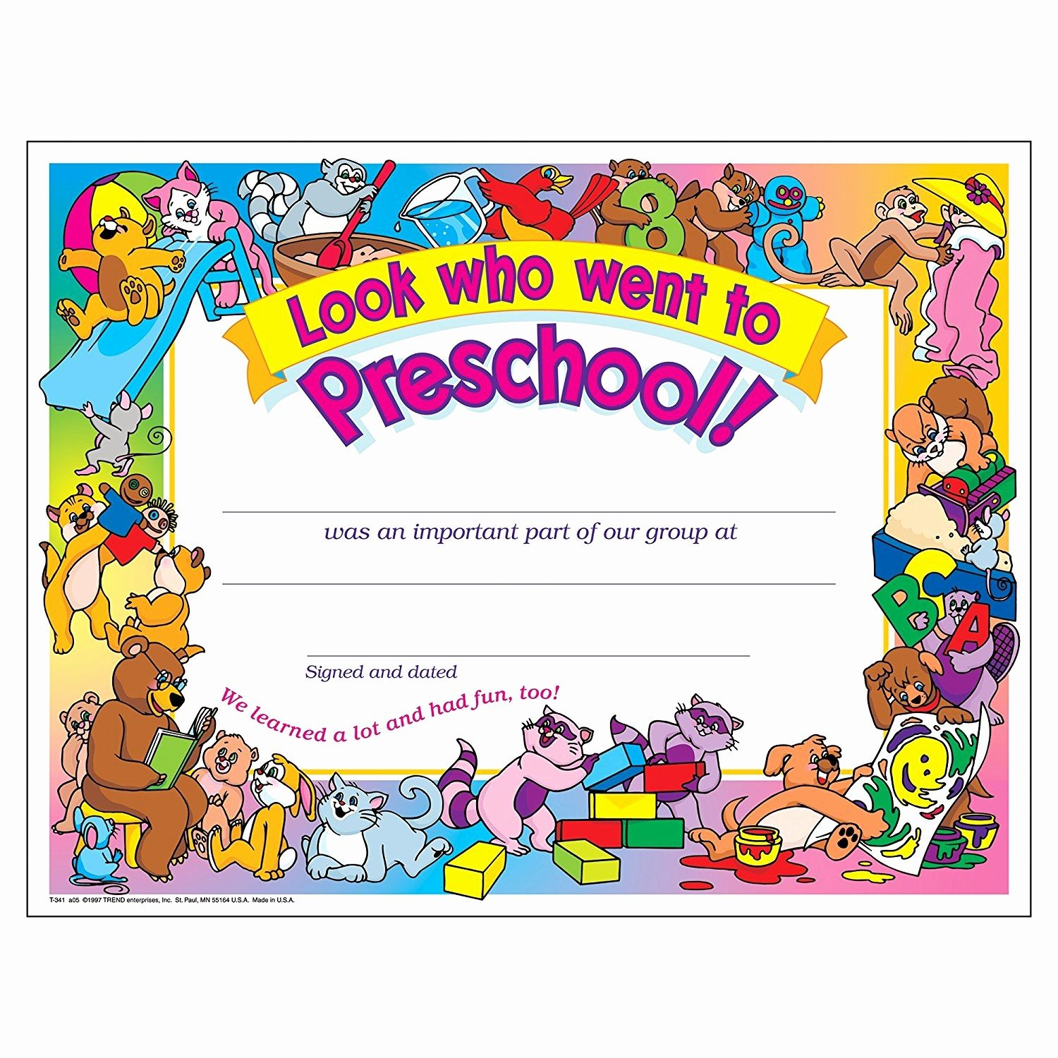 Preschool Certificate Templates Awesome Free Printable Preschool - Preschool Graduation Diploma Free Printable