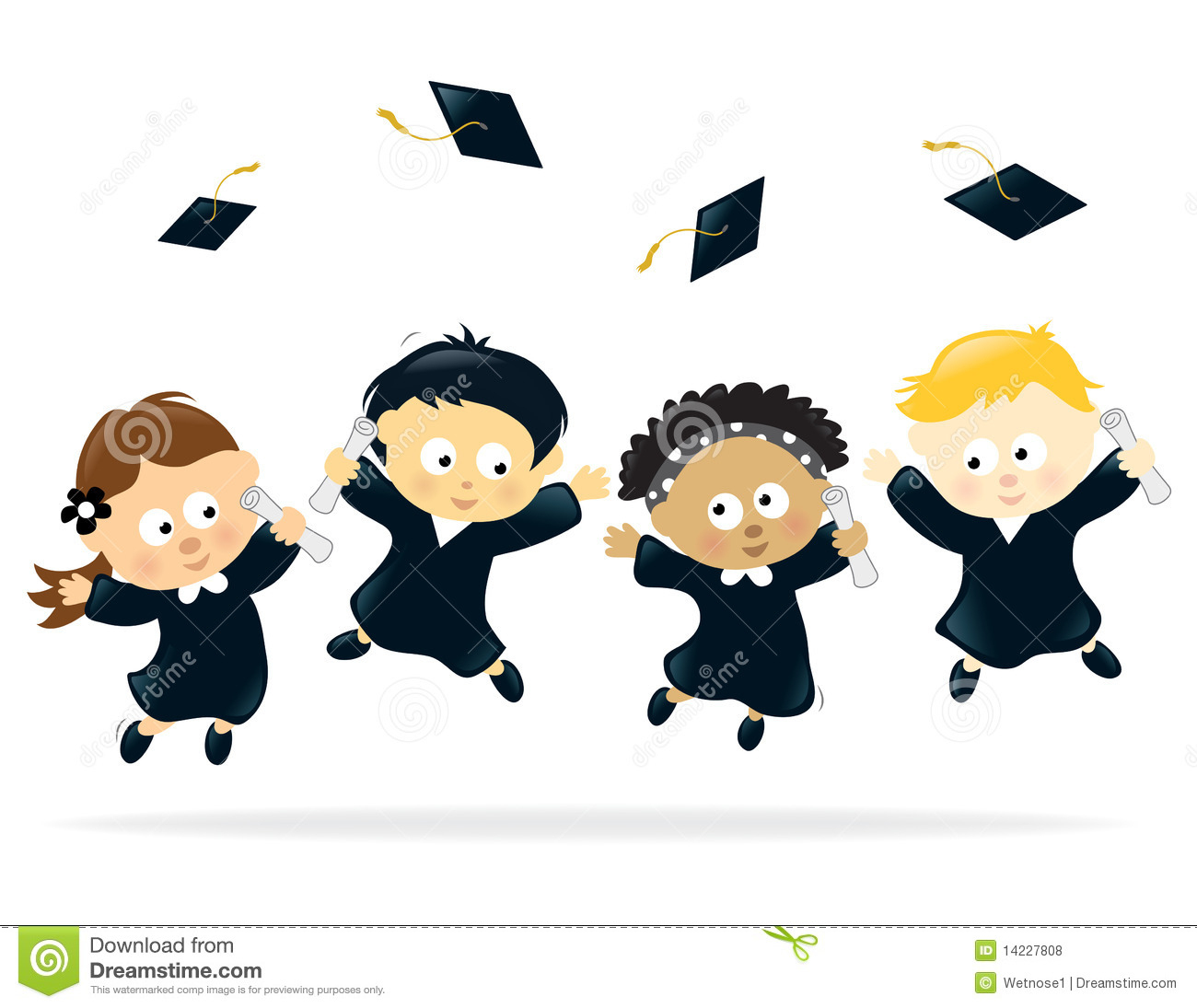 Preschool Graduation Clip Art Free Clipart Collection - Free Printable Kindergarten Graduation Clipart