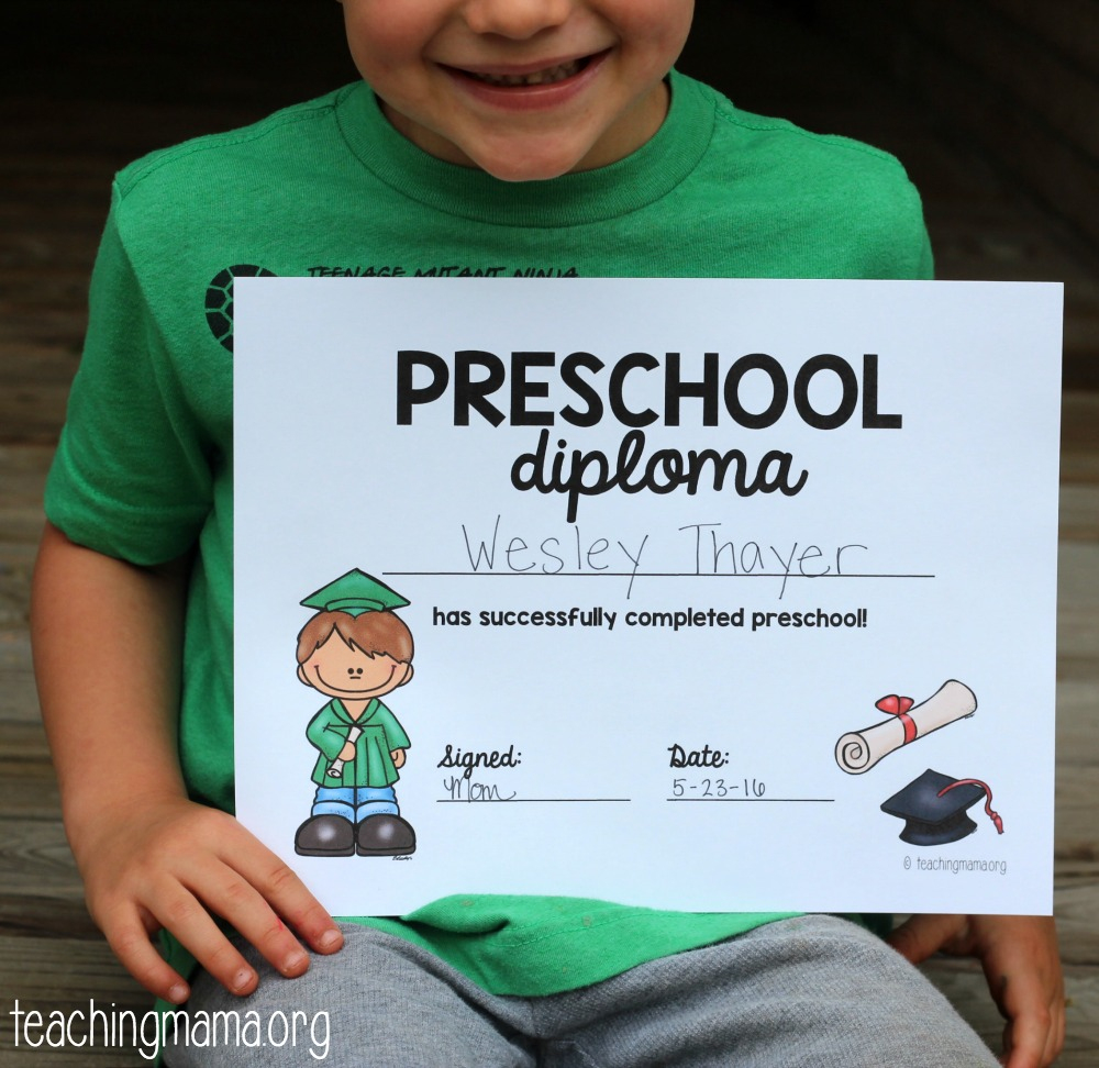 Preschool Graduation Diploma - Preschool Graduation Diploma Free Printable