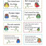 Preschool Printables: Freebie | School | Tongue Twisters For Kids   Free Printable Tongue Twisters