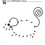 Preschoolers Can Connect The Dots To Make A Mouse In This Free   Free Printable Alphabet Dot To Dot Worksheets