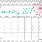 Pretty Printable Calendar 2017   Printable Calendar & Birthday Cards   Free Cute Printable Planner 2017