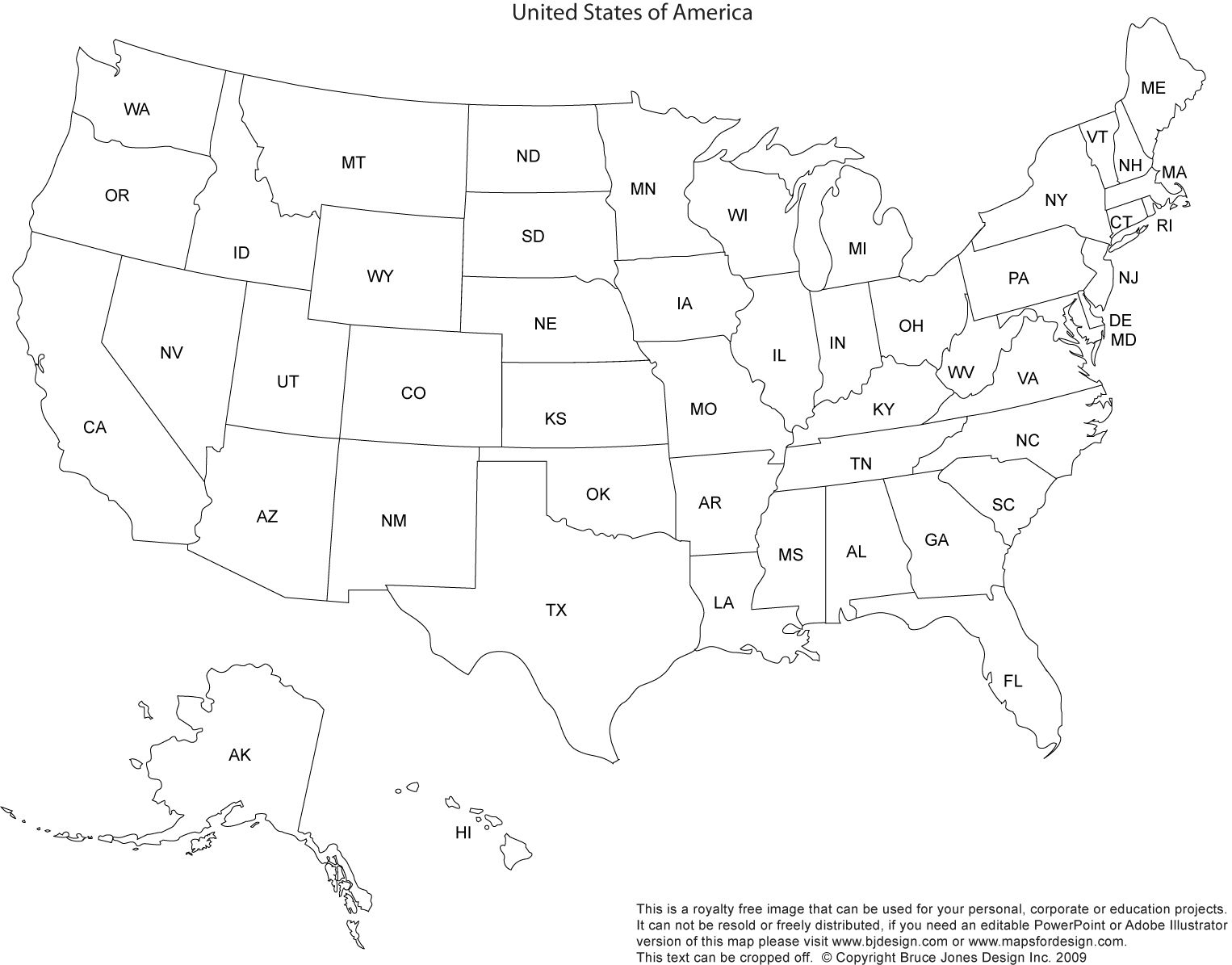 Print Out A Blank Map Of The Us And Have The Kids Color In States - Free Printable Usa Map