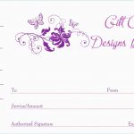 Print Your Own Valentines Free Printable Massage Gift Certificate   Free Printable Gift Certificate Templates For Massage