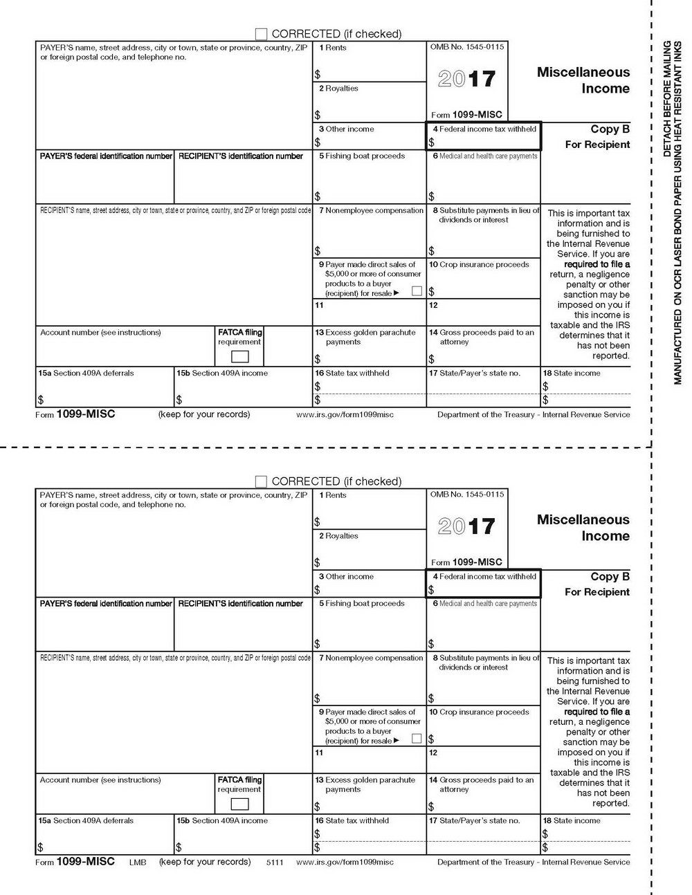 Printable 1099 Form 2017 Free | Mbm Legal - Free Printable 1099 Misc Forms