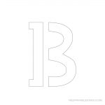 Printable 3 Inch Letter Stencils A Z | Free Printable Stencils   Free Printable 3 Inch Number Stencils