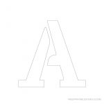 Printable 4 Inch Letter Stencils A Z | Free Printable Stencils   Free Printable 4 Inch Block Letters