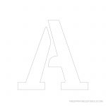 Printable 5 Inch Letter Stencil A Other Stencils As Well | Arts And   Free Printable 12 Inch Letter Stencils