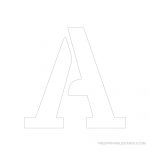 Printable 6 Inch Letter Stencils A Z | Free Printable Stencils   Free Printable Letter Stencils
