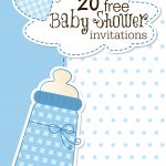 Printable Baby Shower Invitations   Free Printable Twin Baby Shower Invitations