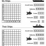 Printable Battleship Game (And Other Printables). Would Also Be   Free Printable Battleship Game