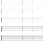 Printable Blank Guitar Tab Sheets | Music In 2019 | Pinterest   Free Printable Guitar Tablature Paper