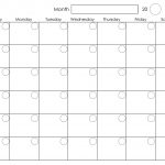 Printable Blank Monthly Calendar | Calendar Template Printable   Free Printable Monthly Planner