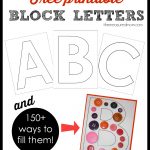 Printable Block Letters And Over 150 Ways To Fill Them!   The   Free Printable Block Letters