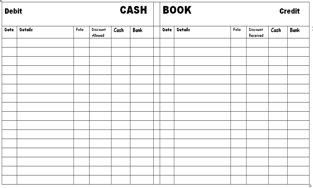 Printable Cash Ledger - 9.11.kaartenstemp.nl • - Free Cash Book Template Printable
