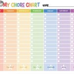 Printable Chore Calendar Free Printable Chore Chart Momdot   Free Printable Chore Charts