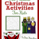 Printable Christmas Activities For Kids   Thecraftpatchblog   Free Printable Craft Activities