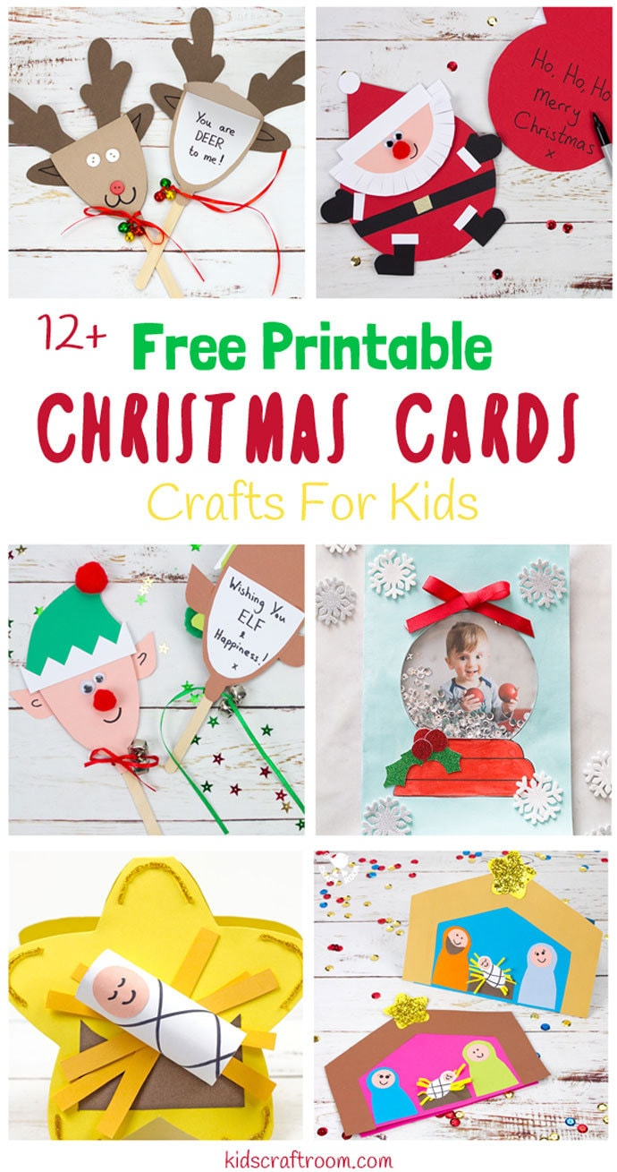Printable Christmas Cards For Kids - Kids Craft Room - Free Printable Xmas Cards