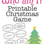 Printable Christmas Game: Who Am I? | Bloggers' Best Diy Ideas   Free Printable Christmas Games For Adults
