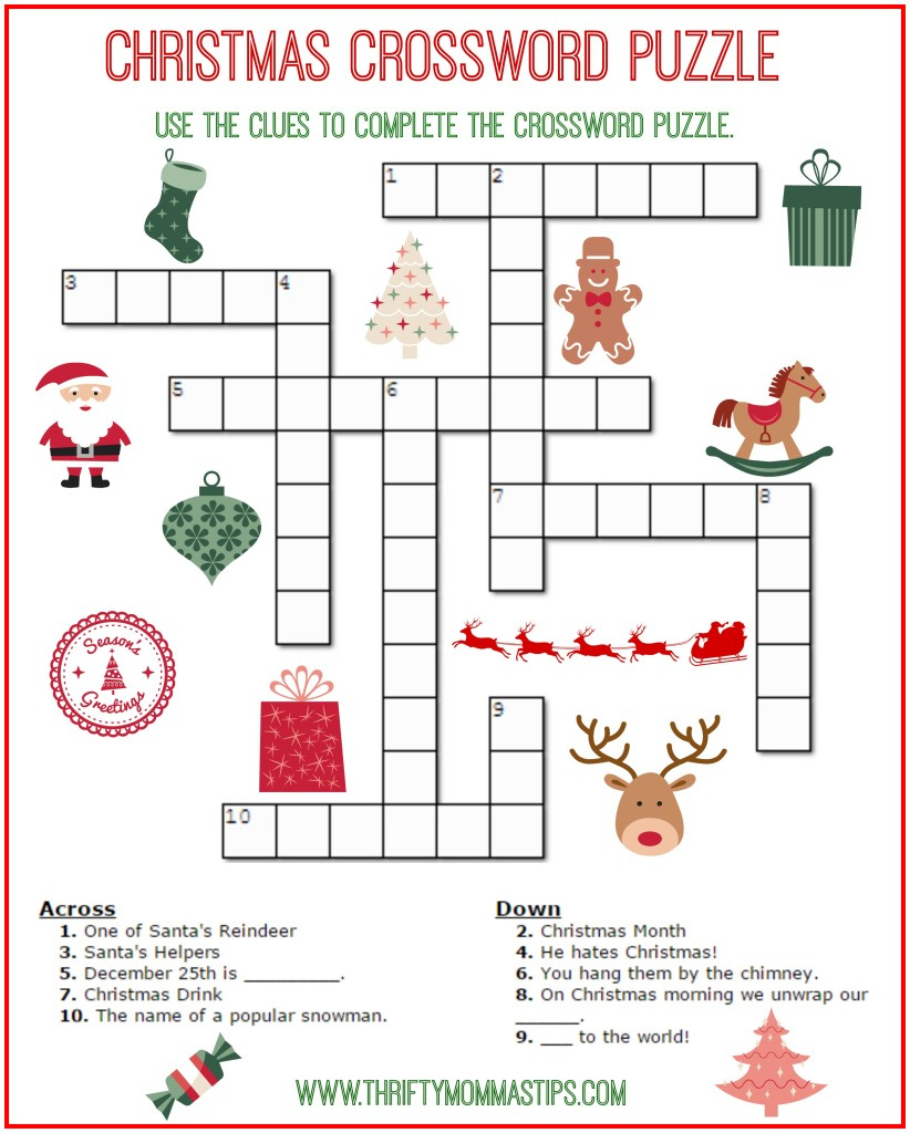 Printable Christmas Puzzles And Games – Festival Collections - Free Printable Christmas Puzzles And Games