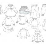 Printable Clothes Templates For Kids | Fashion Design Flat Sketches   Free Printable Fashion Model Templates