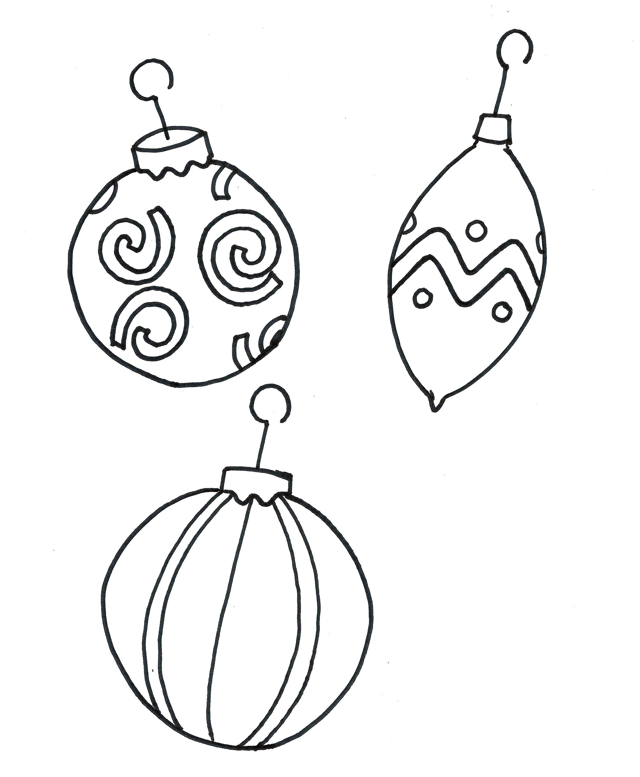 Printable Coloring Pages Christmas Ornament Free | Christmas Crafts - Free Printable Ornaments To Color