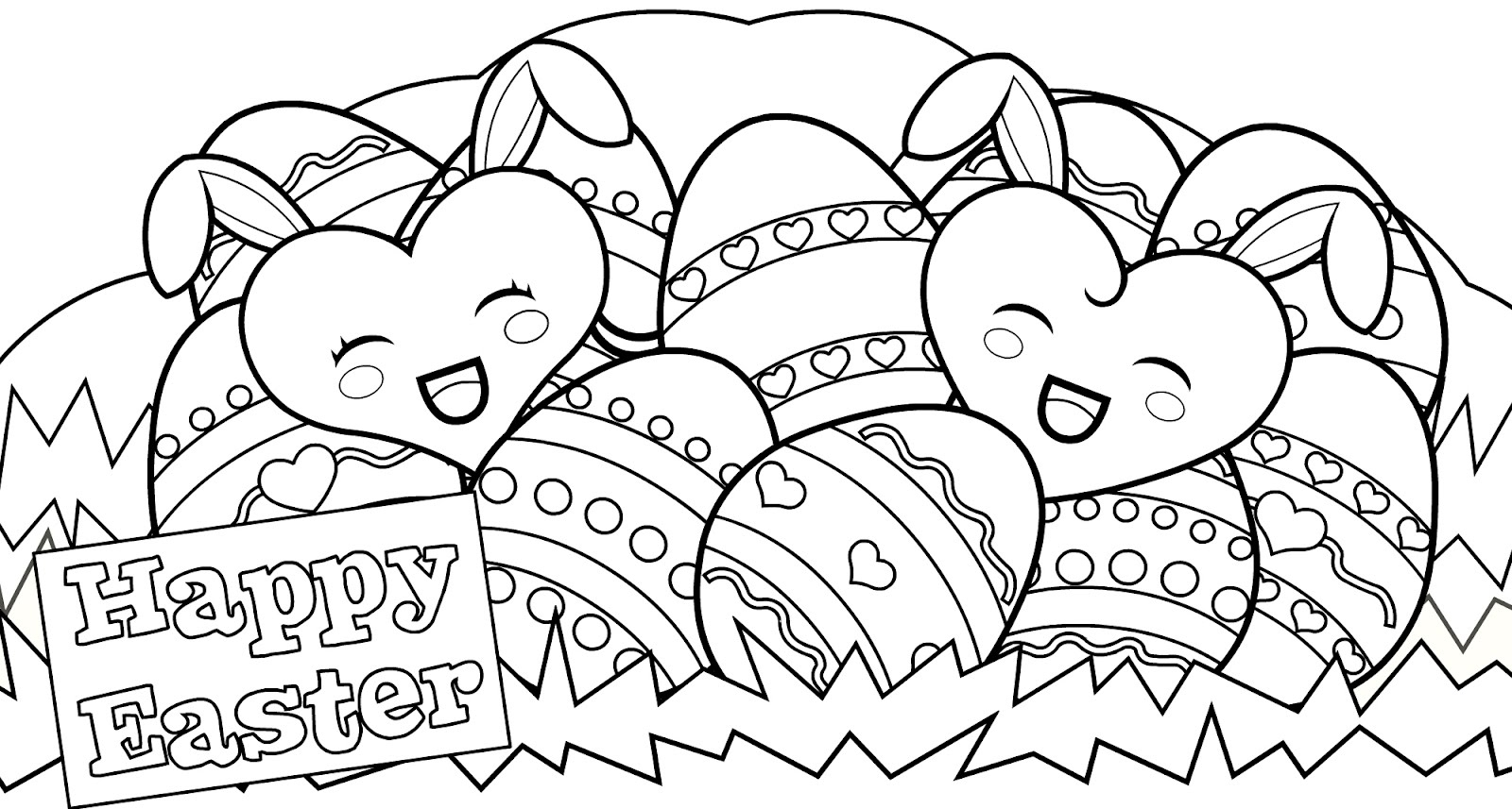 Printable Coloring Pages Easter - Childrenarepresent - Free Printable Easter Colouring Sheets
