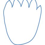 Printable Cookie Monster Footprint   Free Printable Footprints