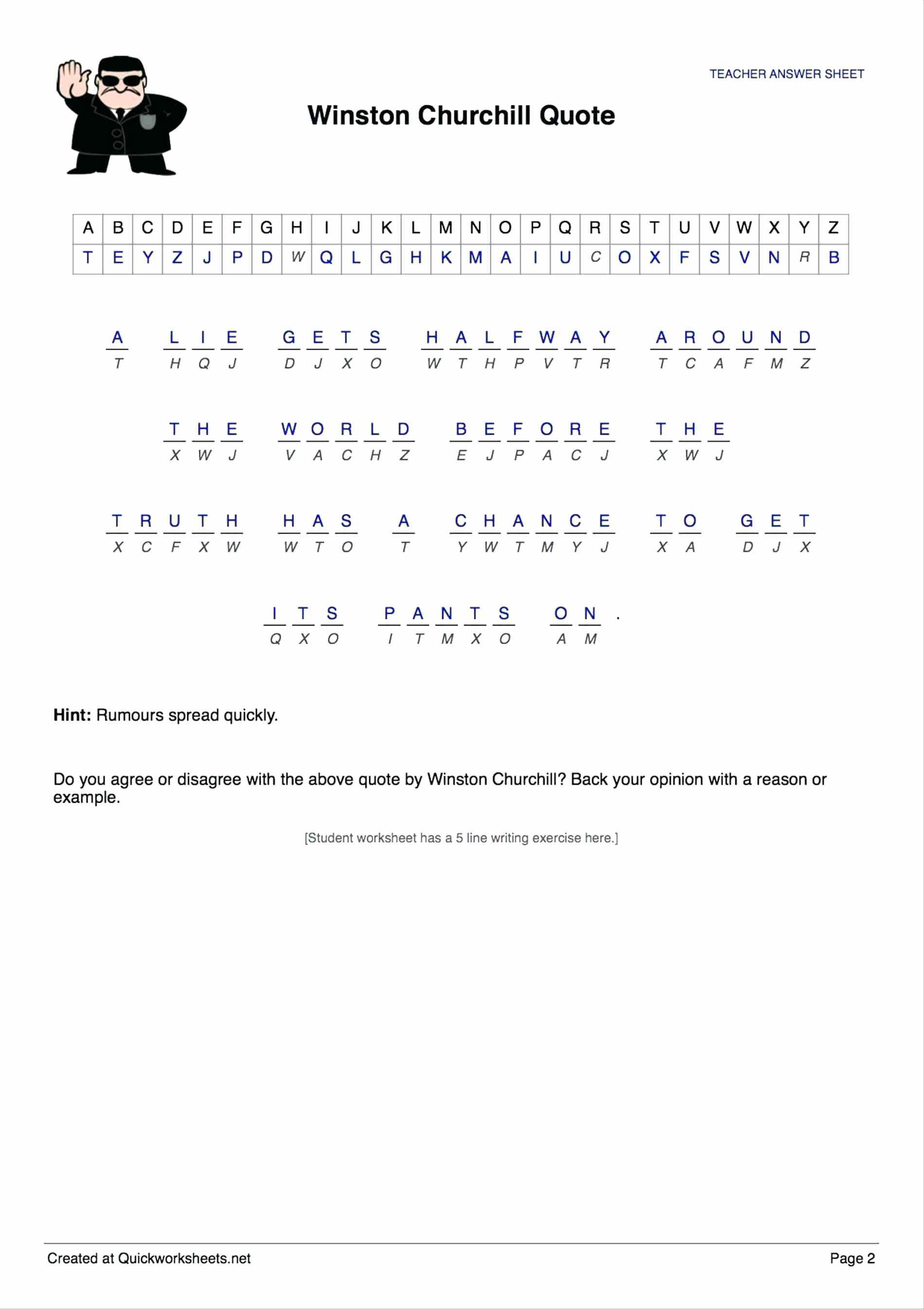 Free Printable Cryptograms Puzzles
