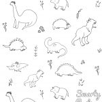 Printable Dinosaur Coloring Page | Smarty Pants Toddler Girl   Free Printable Dinosaur Coloring Pages
