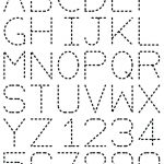Printable Dotted Letters Free Printable Traceable Letters For   Free Printable Traceable Letters