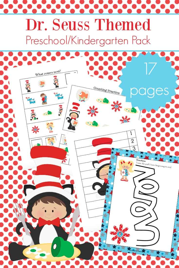 Printable Dr Seuss Activities For Kindergarten And Preschool - Free Printable Dr Seuss Math Worksheets