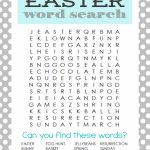 Printable Easter Word Search   The Girl Creative   Free Printable Easter Puzzles For Adults
