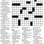 Printable Easy Sports Crossword Puzzles | Download Them Or Print   Free Printable Easy Fill In Puzzles