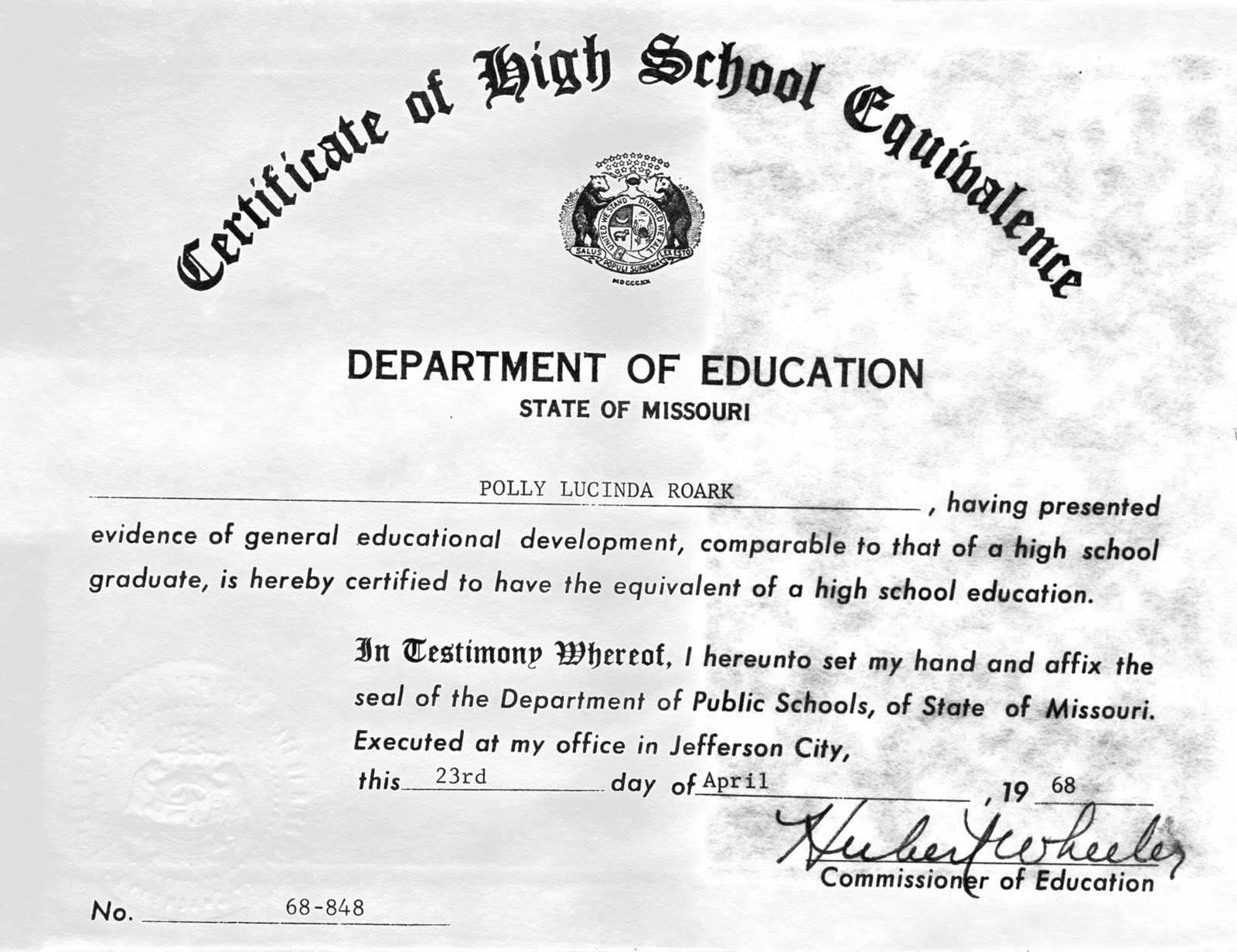 Printable Fake Ged Certificate For Free