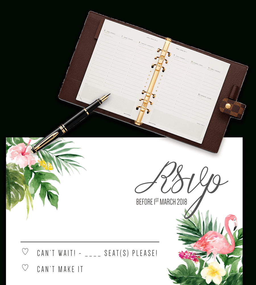 Printable Free Wedding Rsvp Template &amp;amp; Cards Microsoft Word - Free Printable Rsvp