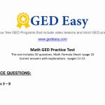 Printable Ged Practice Test Pdf Awesome Math Worksheets Printable   Ged Reading Practice Test Free Printable
