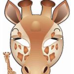 Printable Giraffe Mask | Printable Masks For Kids | Mask For Kids   Giraffe Mask Template Printable Free