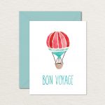 Printable Goodbye Farewell Card / Printable Bon Voyage Card | Etsy   Free Printable Goodbye Cards